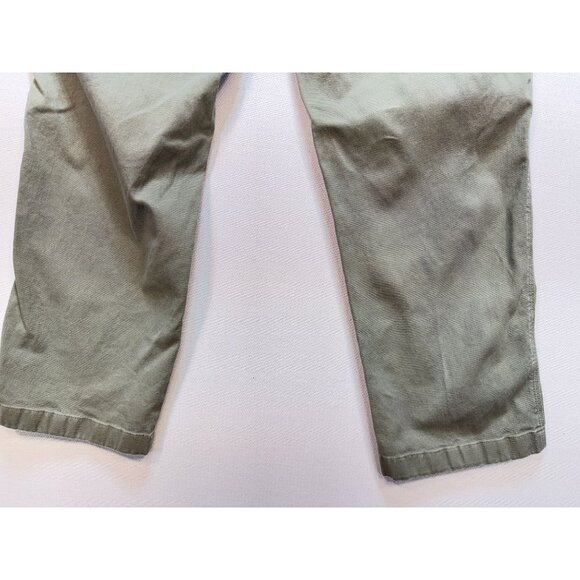 L.L. Bean Natural Fit Cargo Pants Mens 38x29 Khaki Green Casual Straight Stretch - Picture 13 of 13